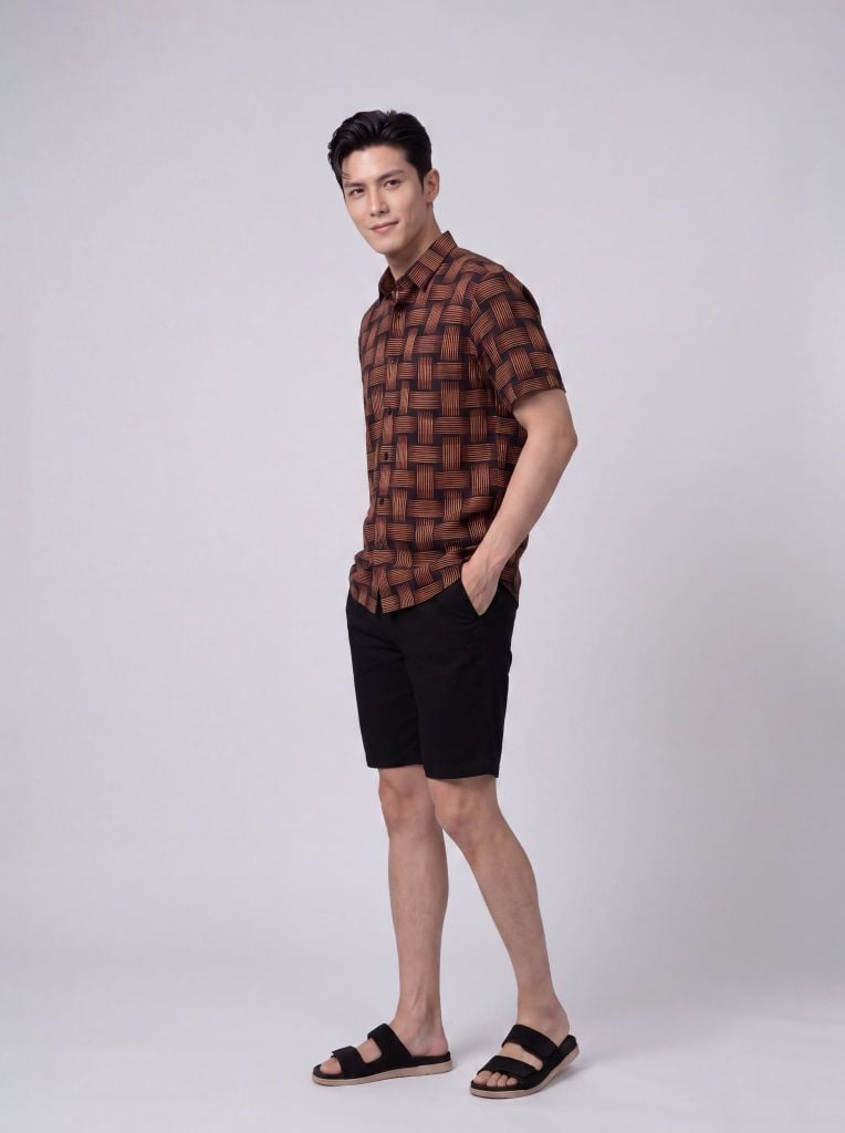 Sơ mi lanh cộc tay May 10 form RegularFit mã 010126104LANH 7