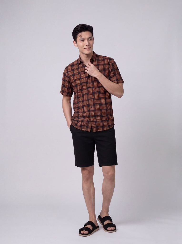 Sơ mi lanh cộc tay May 10 form RegularFit mã 010126104LANH 7