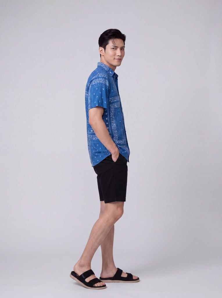 Sơ mi lanh cộc tay May 10 form RegularFit mã 010126104LANH 9