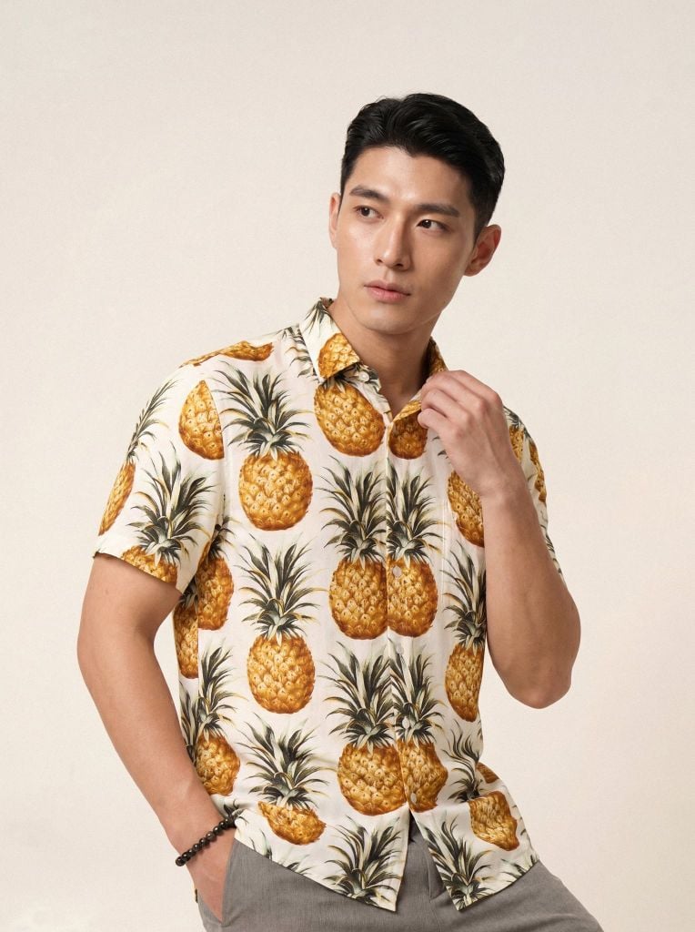 Sơ mi lanh cộc tay May 10 form RegularFit mã 010126105LANH 4