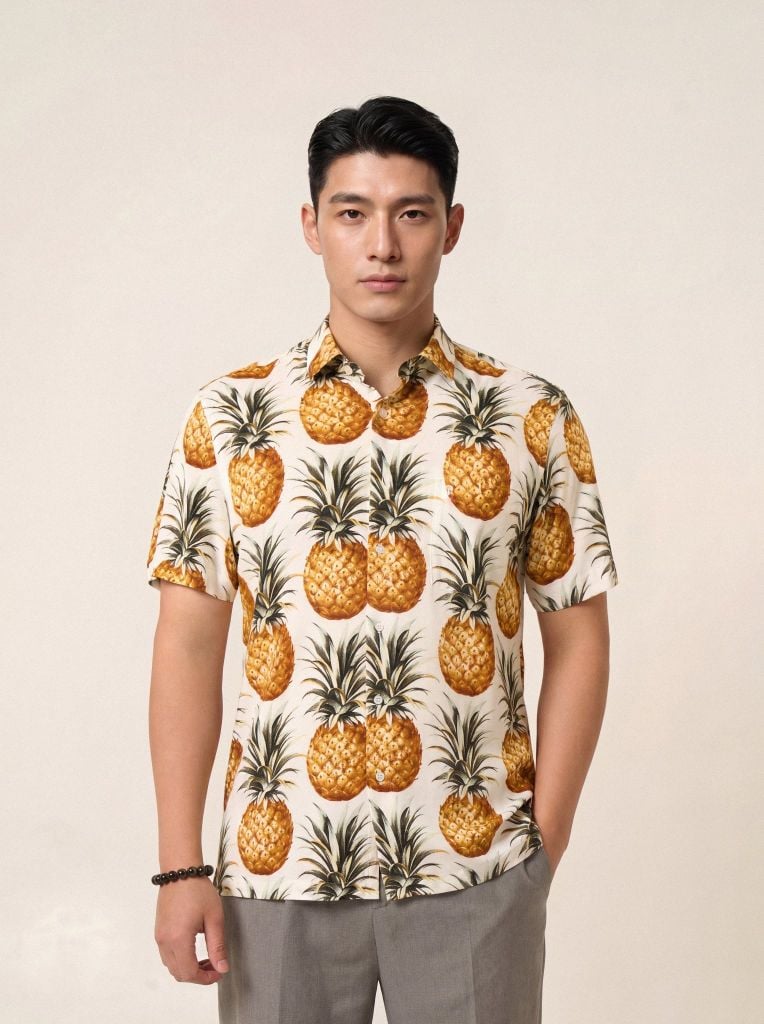 Sơ mi lanh cộc tay May 10 form RegularFit mã 010126105LANH 4