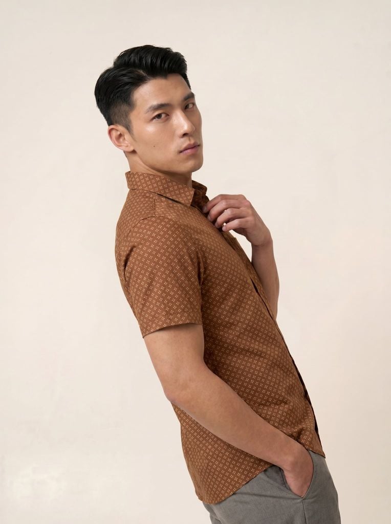 Sơ mi lanh cộc tay May 10 form RegularFit mã 010126105LANH 6