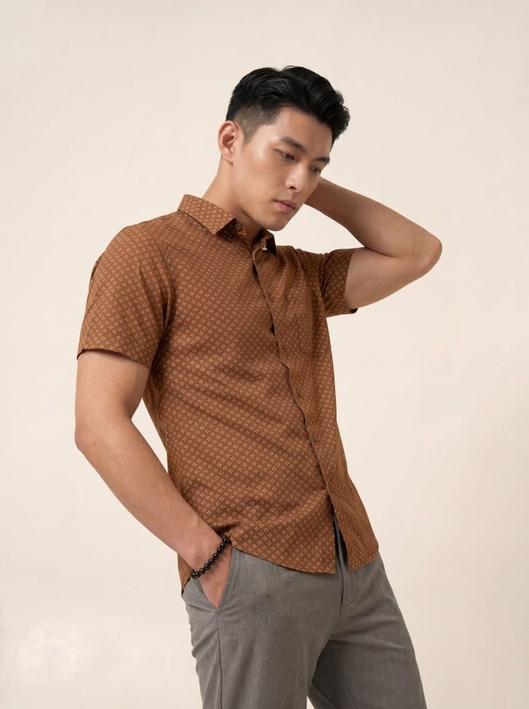 Sơ mi lanh cộc tay May 10 form RegularFit mã 010126105LANH 6