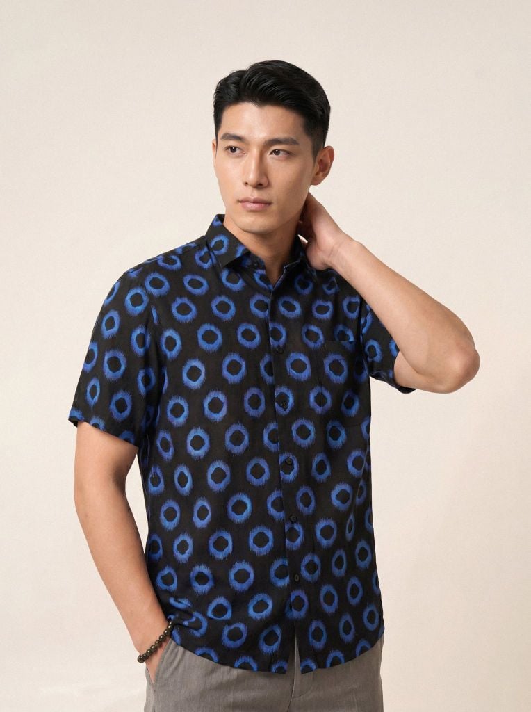 Sơ mi lanh cộc tay May 10 form RegularFit mã 010126105LANH 7