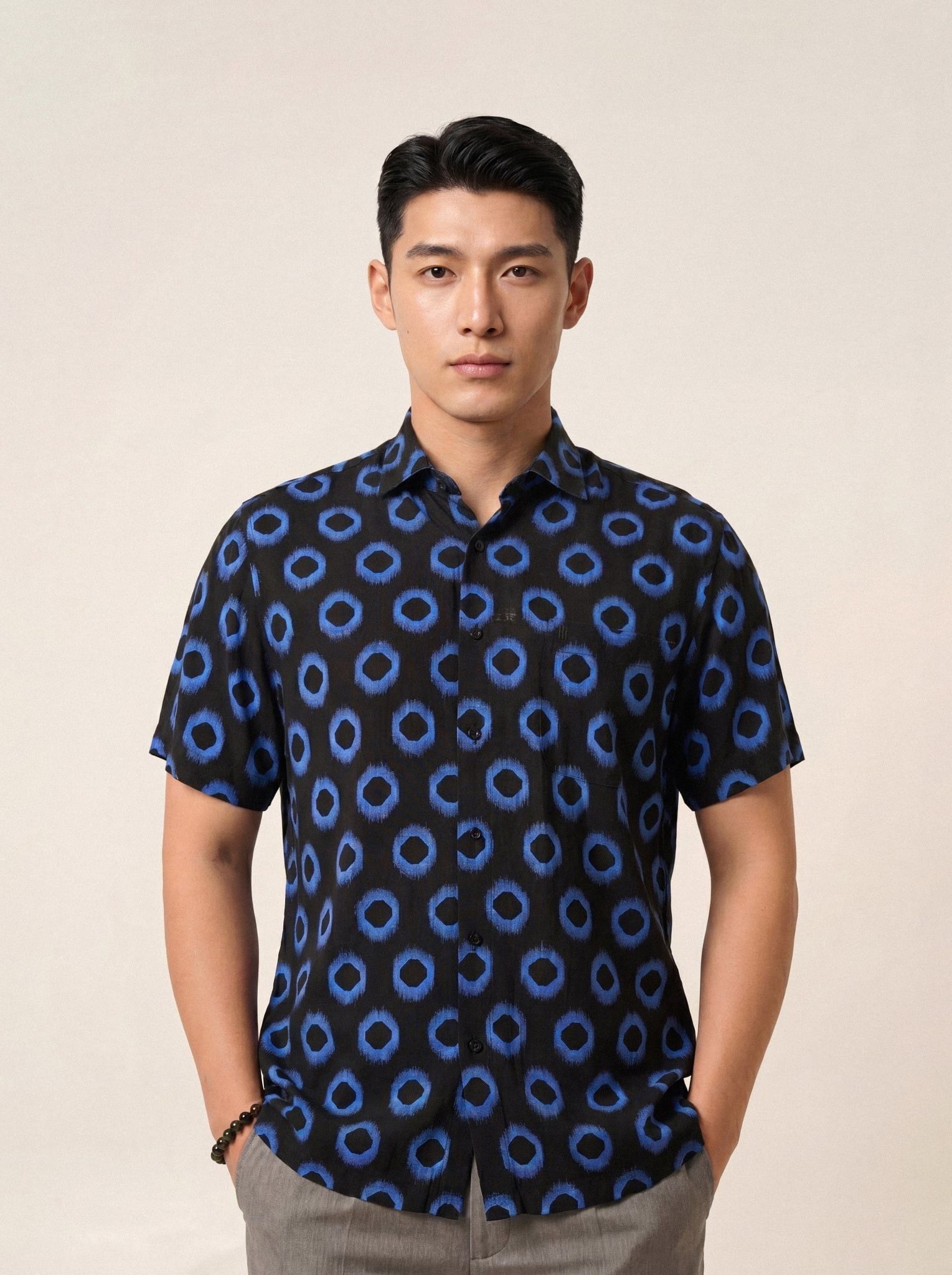 Sơ mi lanh cộc tay May 10 form RegularFit mã 010126105LANH 7