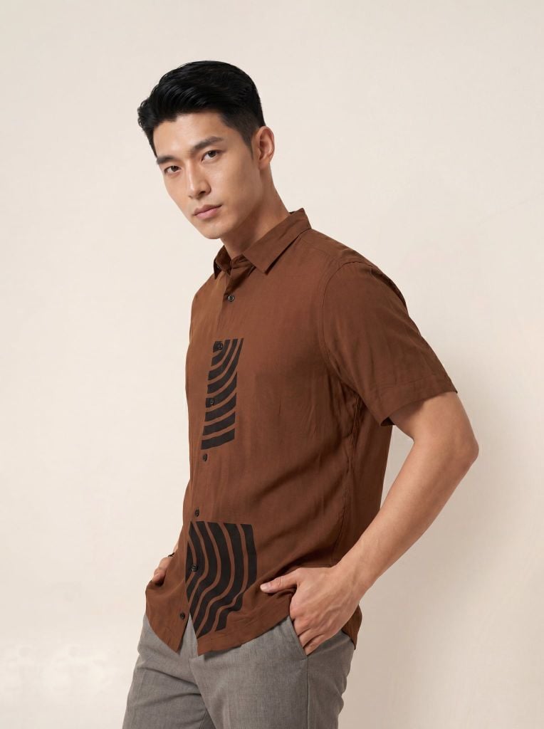 Sơ mi lanh cộc tay May 10 form RegularFit mã 010126106LANH 3