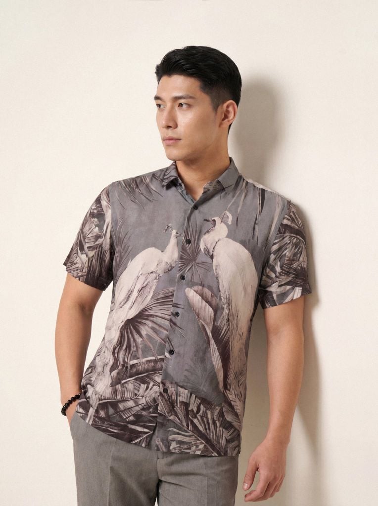 Sơ mi lanh cộc tay May 10 form RegularFit mã 010126106LANH 4