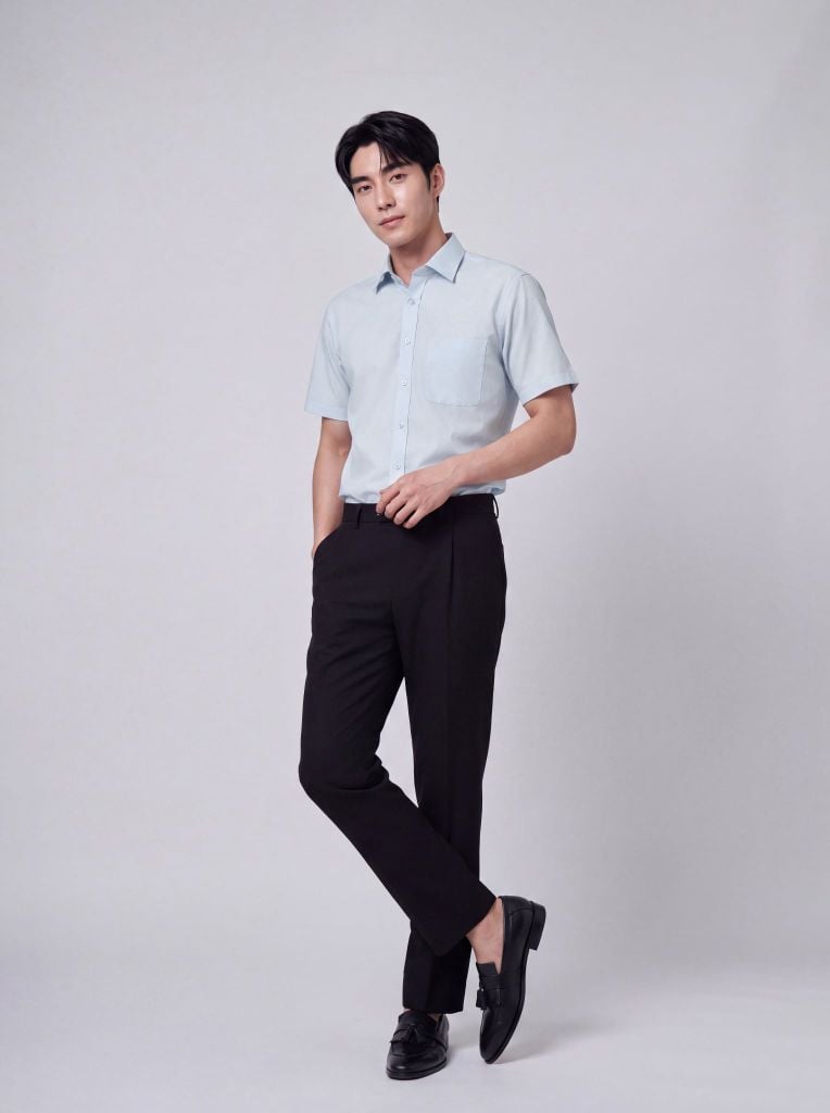 Sơ mi nam cộc tay May 10 form RegularFit mã 010126158GBN4 AH440