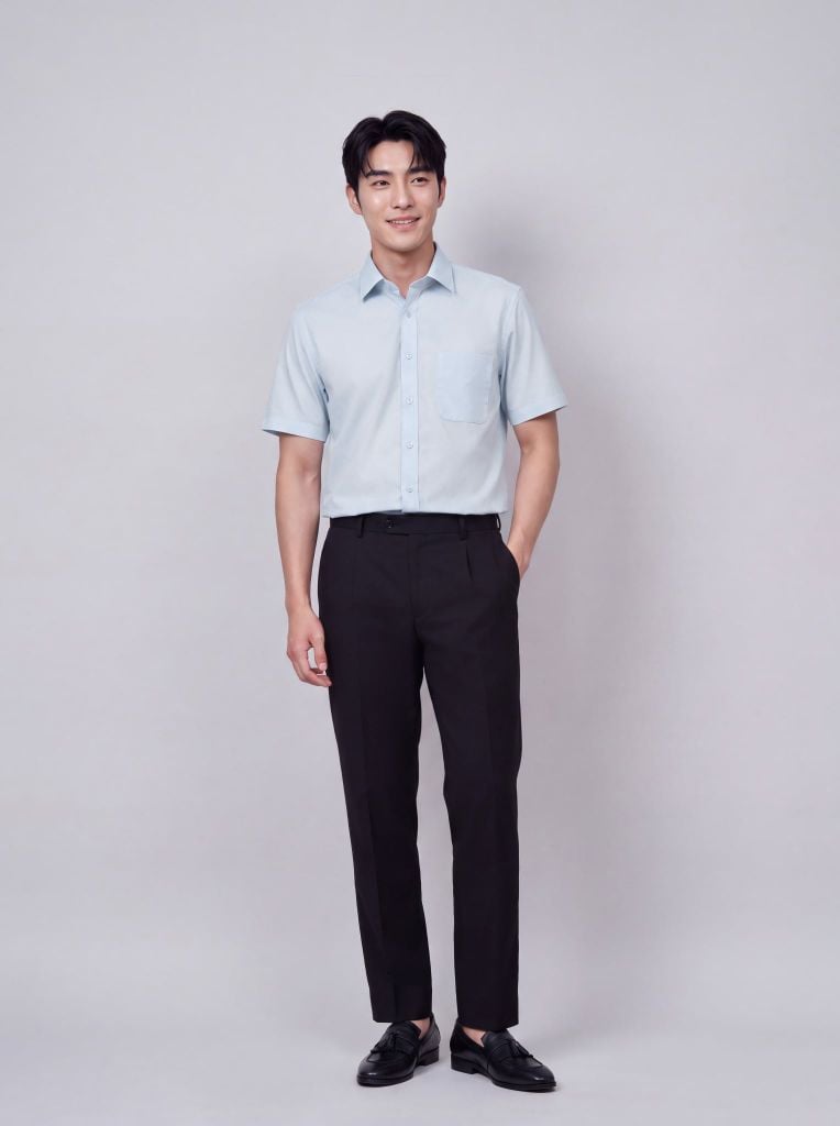 Sơ mi nam cộc tay May 10 form RegularFit mã 010126158GBN4 AH440