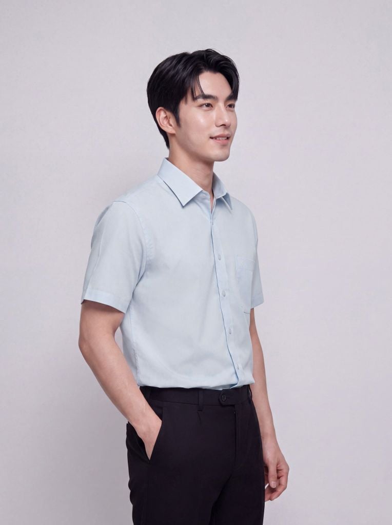 Sơ mi nam cộc tay May 10 form RegularFit mã 010126158GBN4 AH440