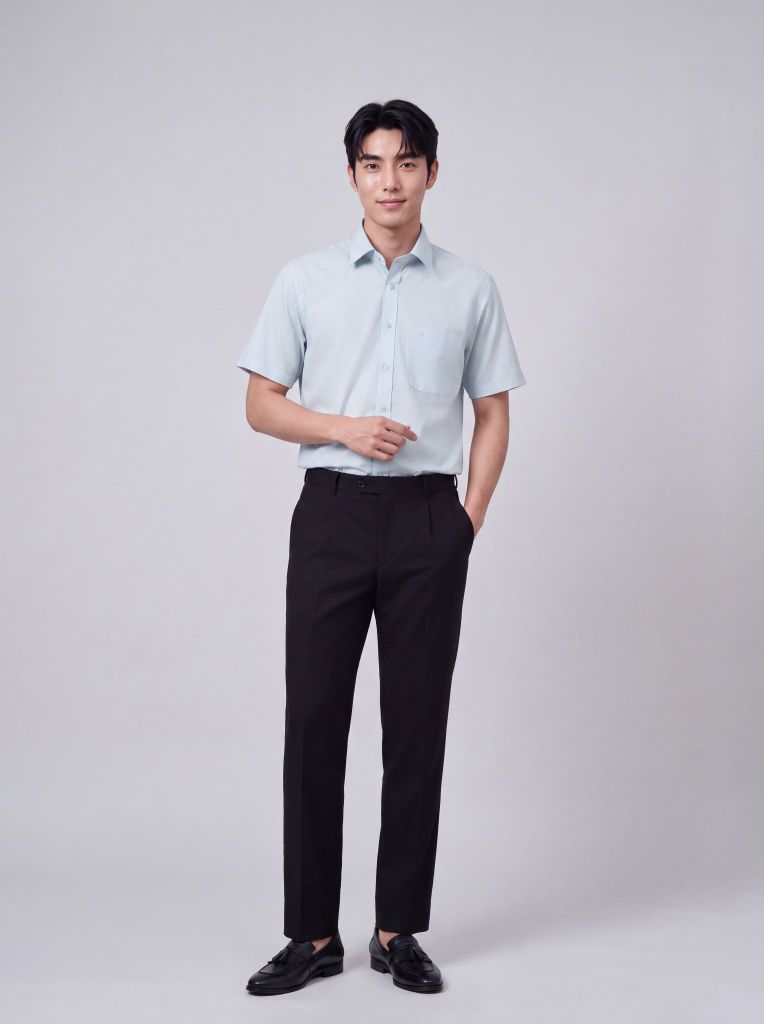 Sơ mi nam cộc tay May 10 form RegularFit mã 010126158GBN4 AH440