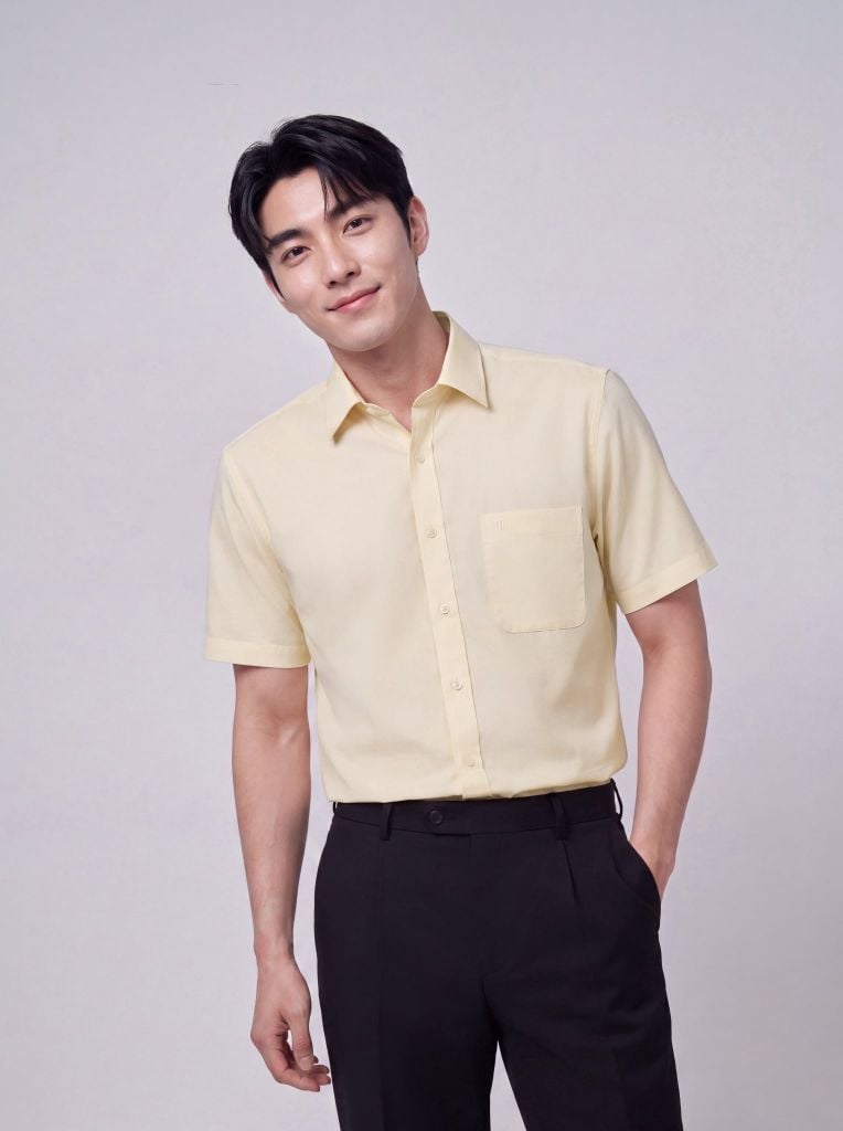 Sơ mi nam cộc tay May 10 form RegularFit mã 010126158GBN4 AM211