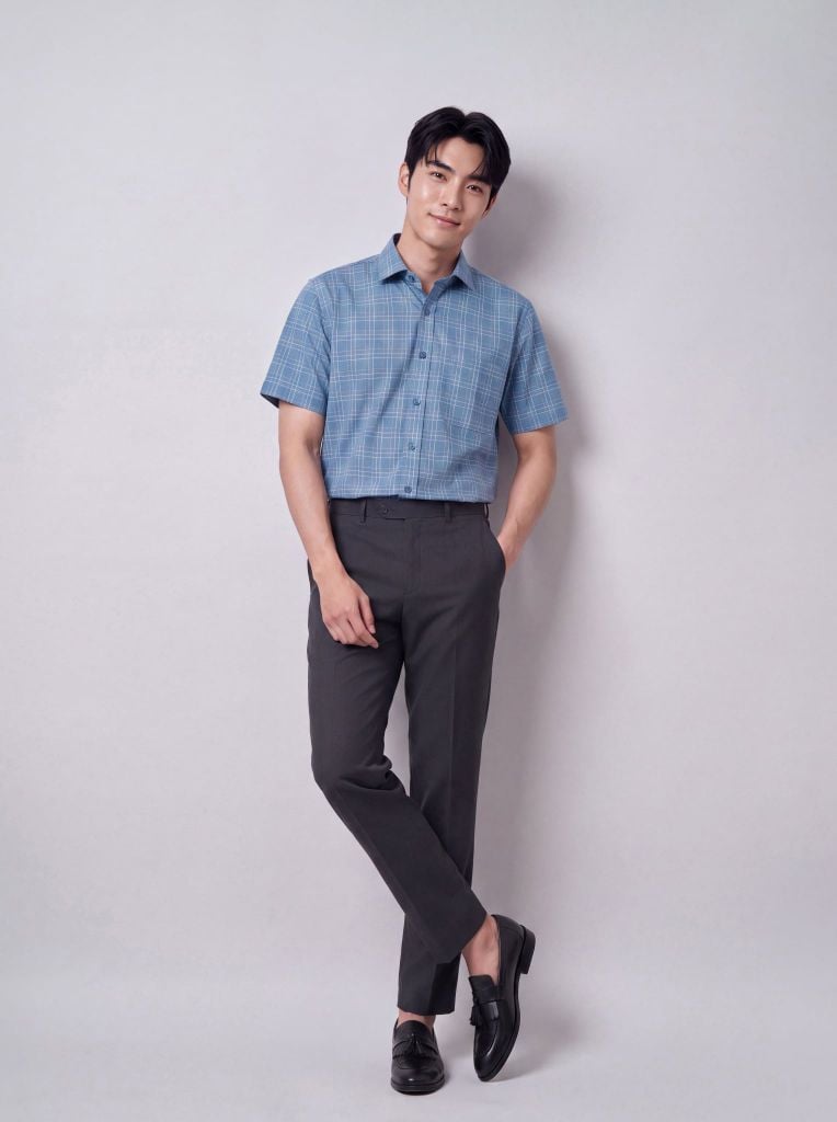 Sơ mi nam cộc tay May 10 form RegularFit mã 010126173GBV2 AK648