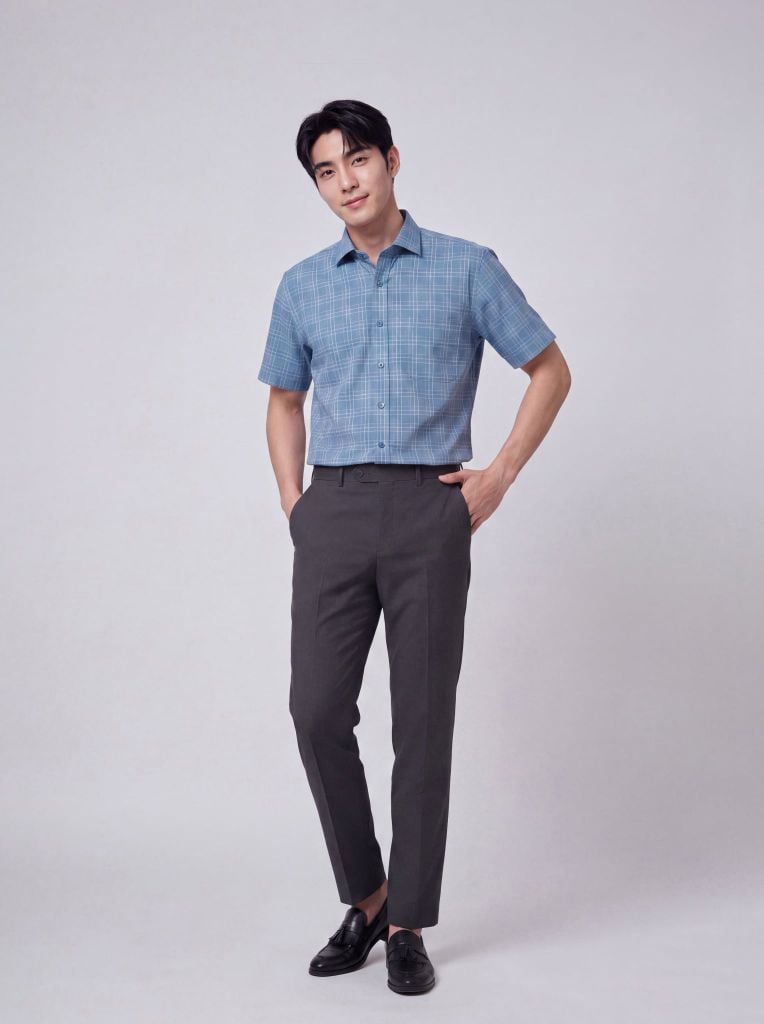 Sơ mi nam cộc tay May 10 form RegularFit mã 010126173GBV2 AK648