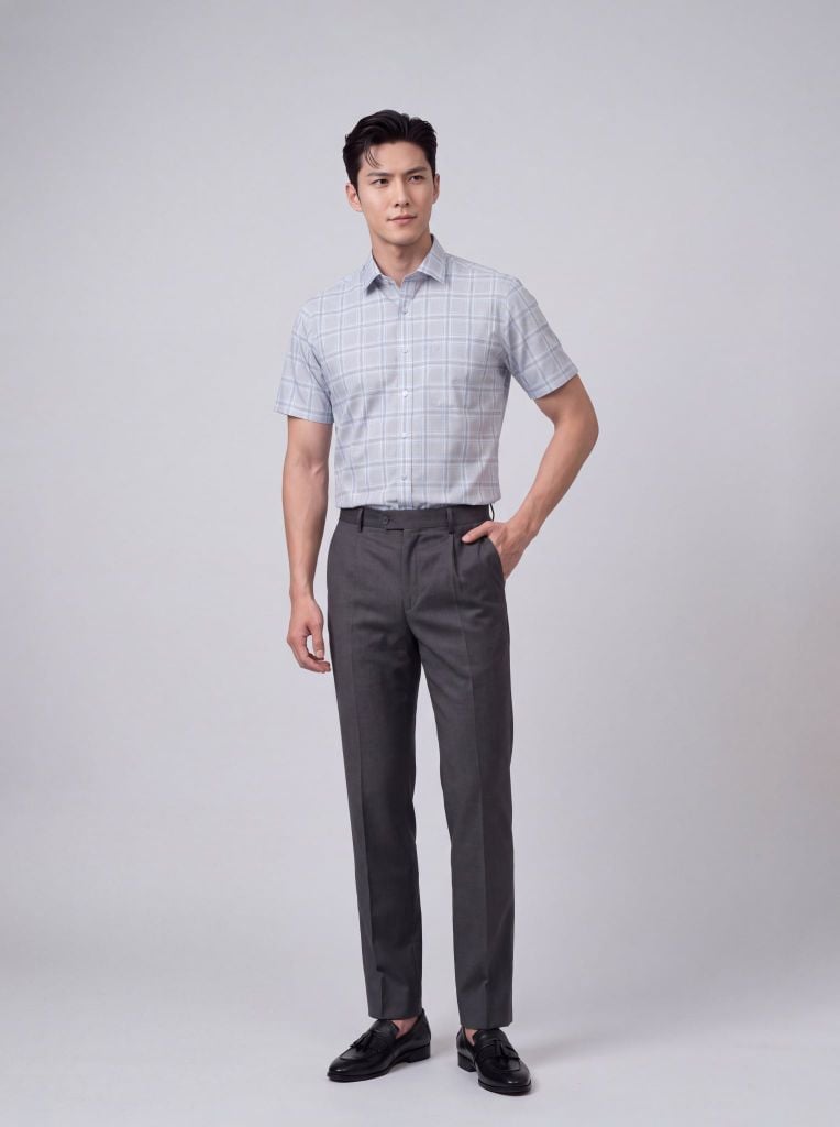 Sơ mi nam cộc tay May 10 form RegularFit mã 010126173GBV2 AK659