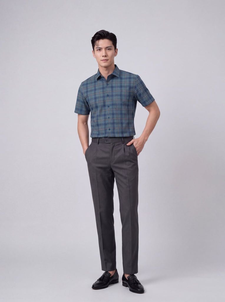 Sơ mi nam cộc tay May 10 form RegularFit mã 010126173GBV2 AK660