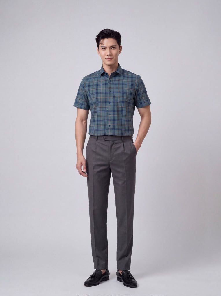 Sơ mi nam cộc tay May 10 form RegularFit mã 010126173GBV2 AK660