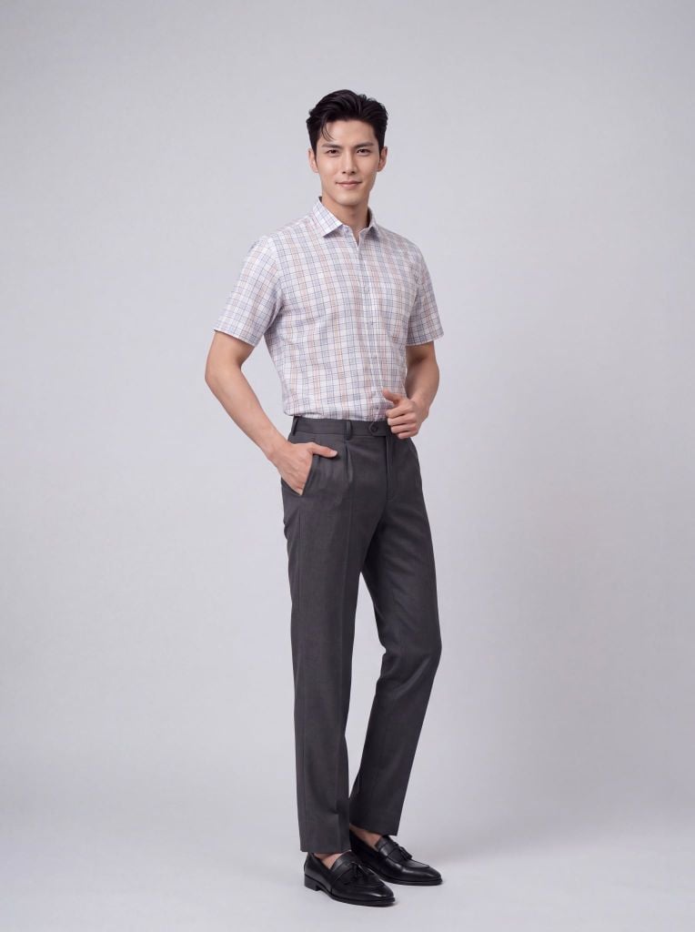 Sơ mi nam cộc tay May 10 form RegularFit mã 010126173GBV2 AK667