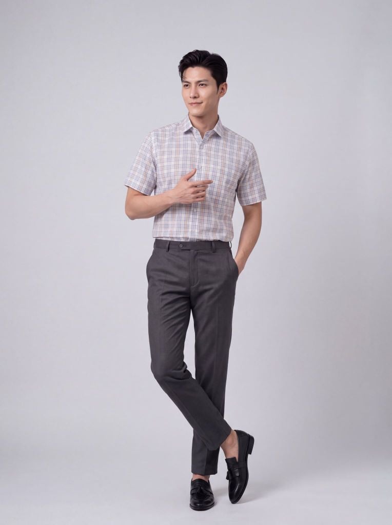 Sơ mi nam cộc tay May 10 form RegularFit mã 010126173GBV2 AK667