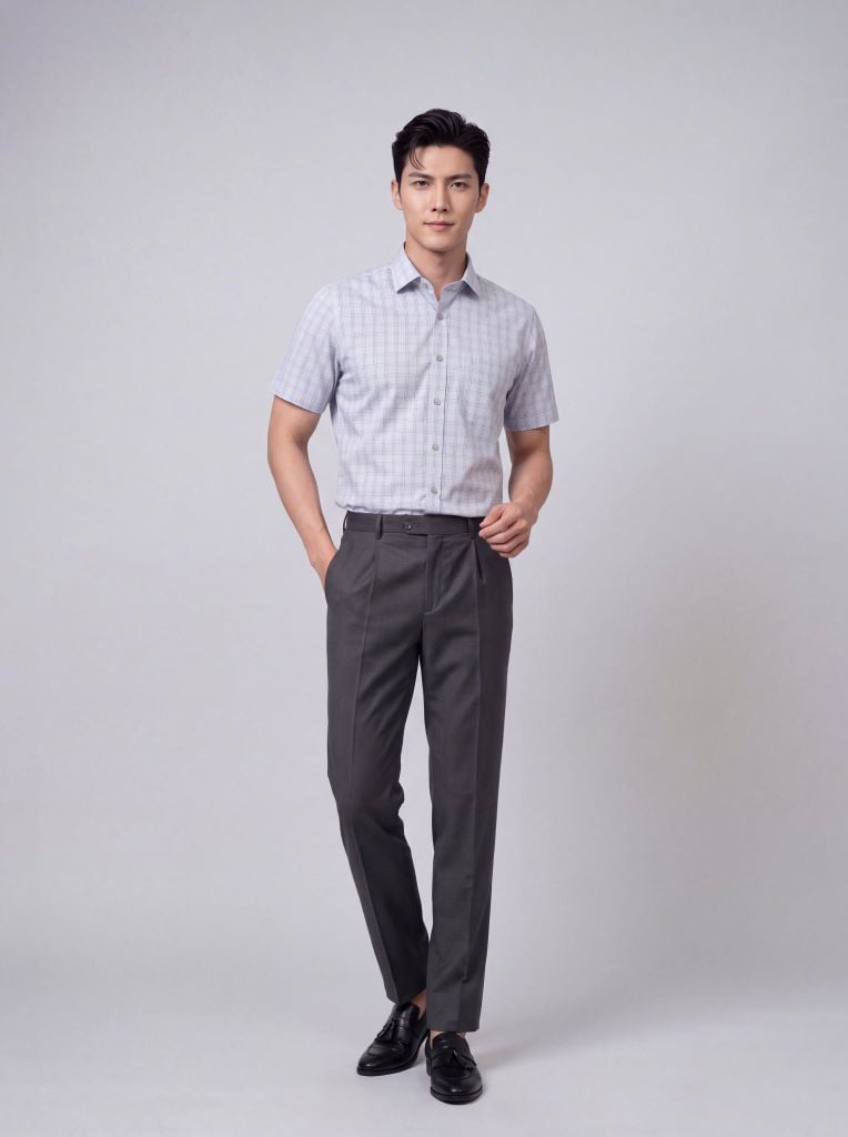 Sơ mi nam cộc tay May 10 form RegularFit mã 010126173GBV2 AK668