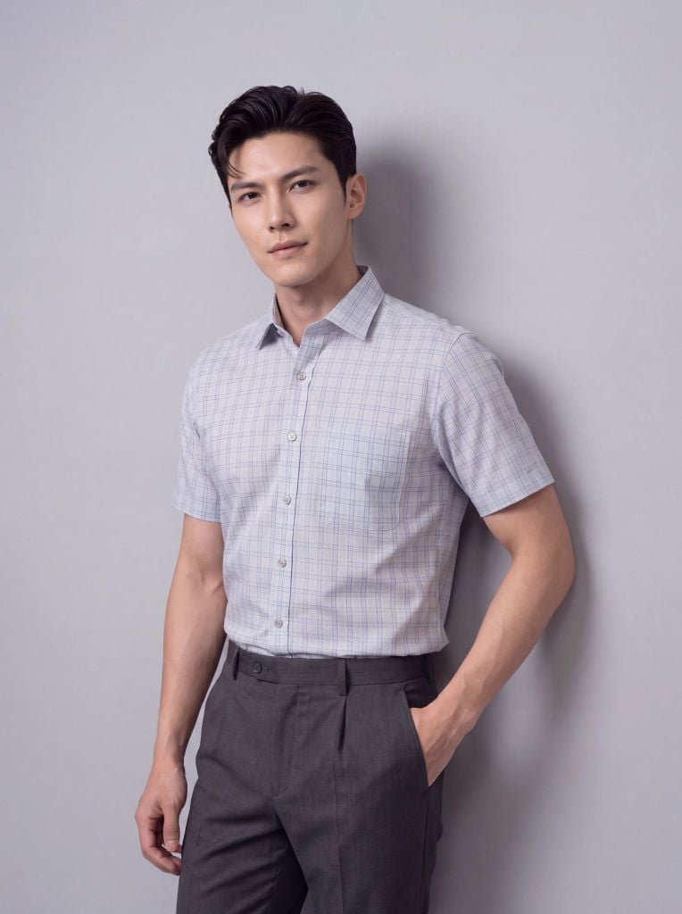 Sơ mi nam cộc tay May 10 form RegularFit mã 010126173GBV2 AK668