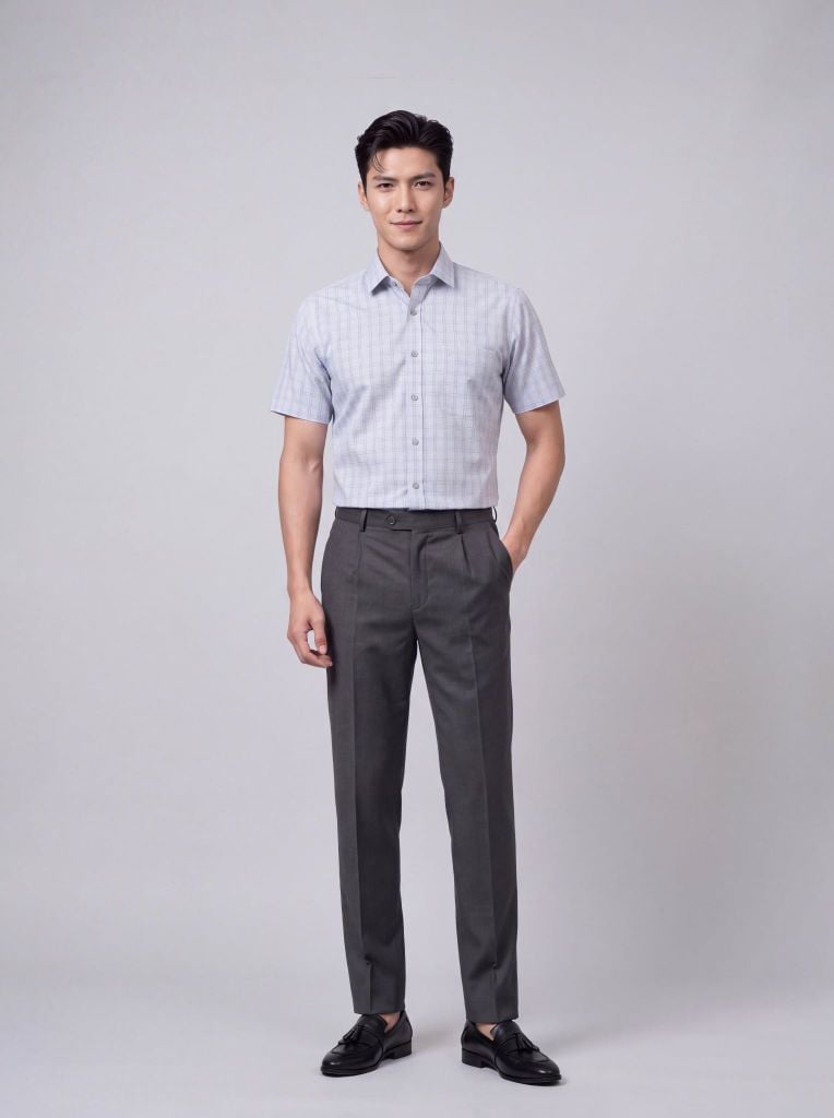Sơ mi nam cộc tay May 10 form RegularFit mã 010126173GBV2 AK668
