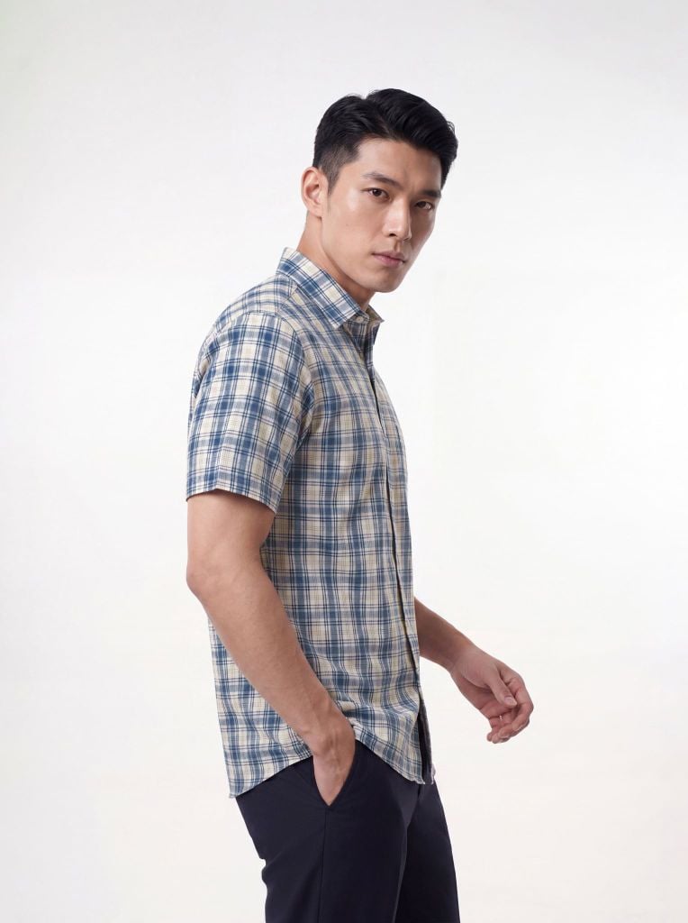 Sơ mi nam cộc tay May 10 form RegularFit mã 010126173GBV2 AK671