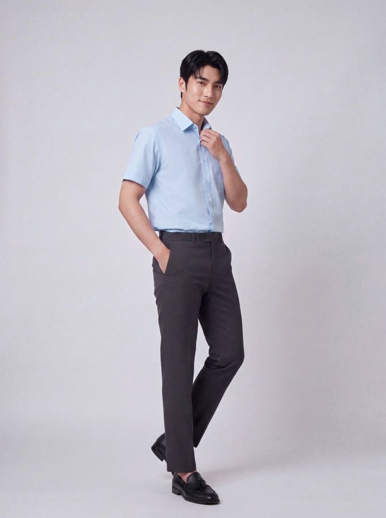 Sơ mi nam cộc tay May 10 form RegularFit mã 010126185GBN4 AM218