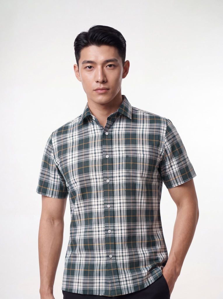 Sơ mi nam cộc tay May 10 form RegularFit mã 010126186GBV2 AK665