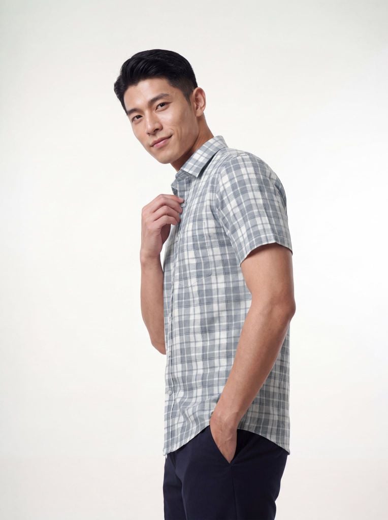 Sơ mi nam cộc tay May 10 form RegularFit mã 010126186GBV2 AK676