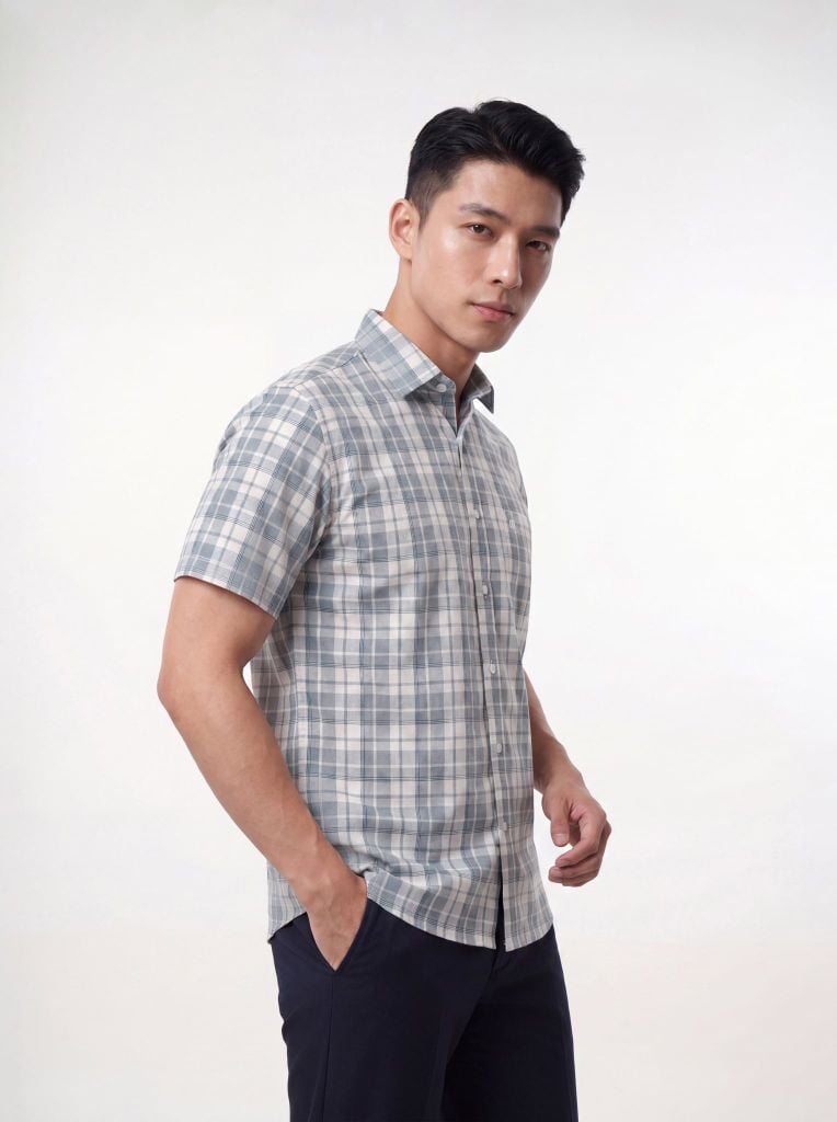Sơ mi nam cộc tay May 10 form RegularFit mã 010126186GBV2 AK676
