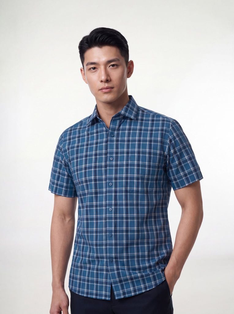 Sơ mi nam cộc tay May 10 form RegularFit mã 010126186GBV2 AK680