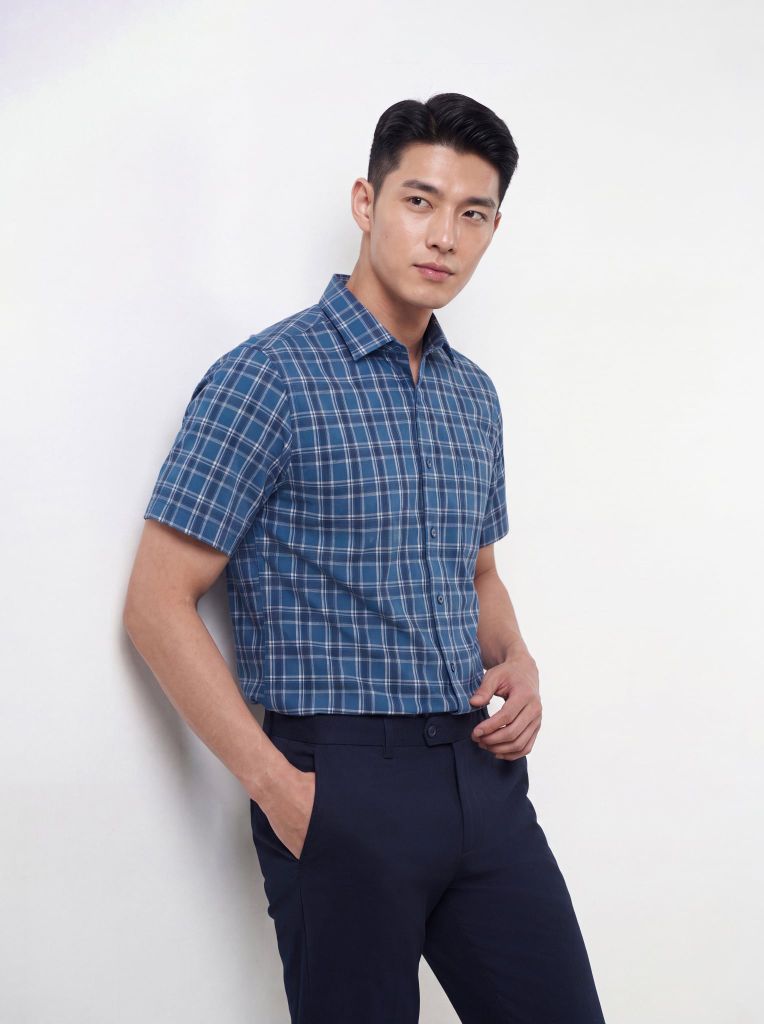 Sơ mi nam cộc tay May 10 form RegularFit mã 010126186GBV2 AK680