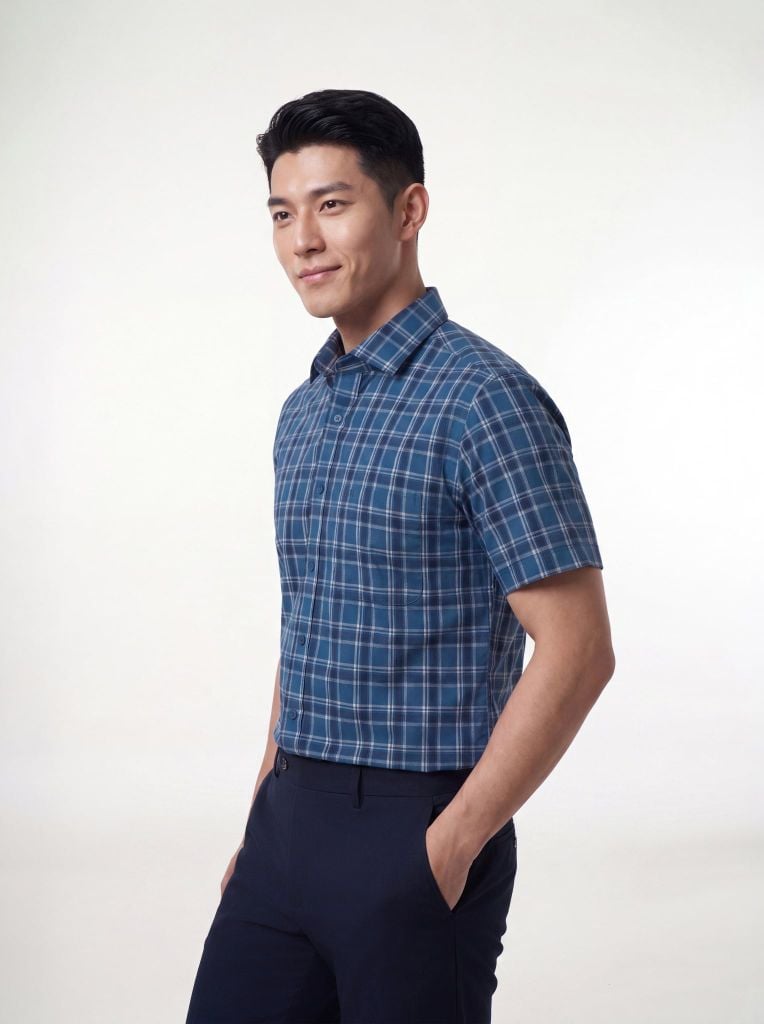 Sơ mi nam cộc tay May 10 form RegularFit mã 010126186GBV2 AK680
