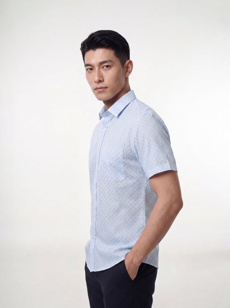 Sơ mi nam cộc tay May 10 form RegularFit mã 010126221GBV2 AH447