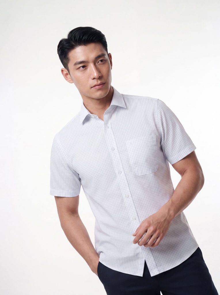 Sơ mi nam cộc tay May 10 form RegularFit mã 010126221GBV2 AK678