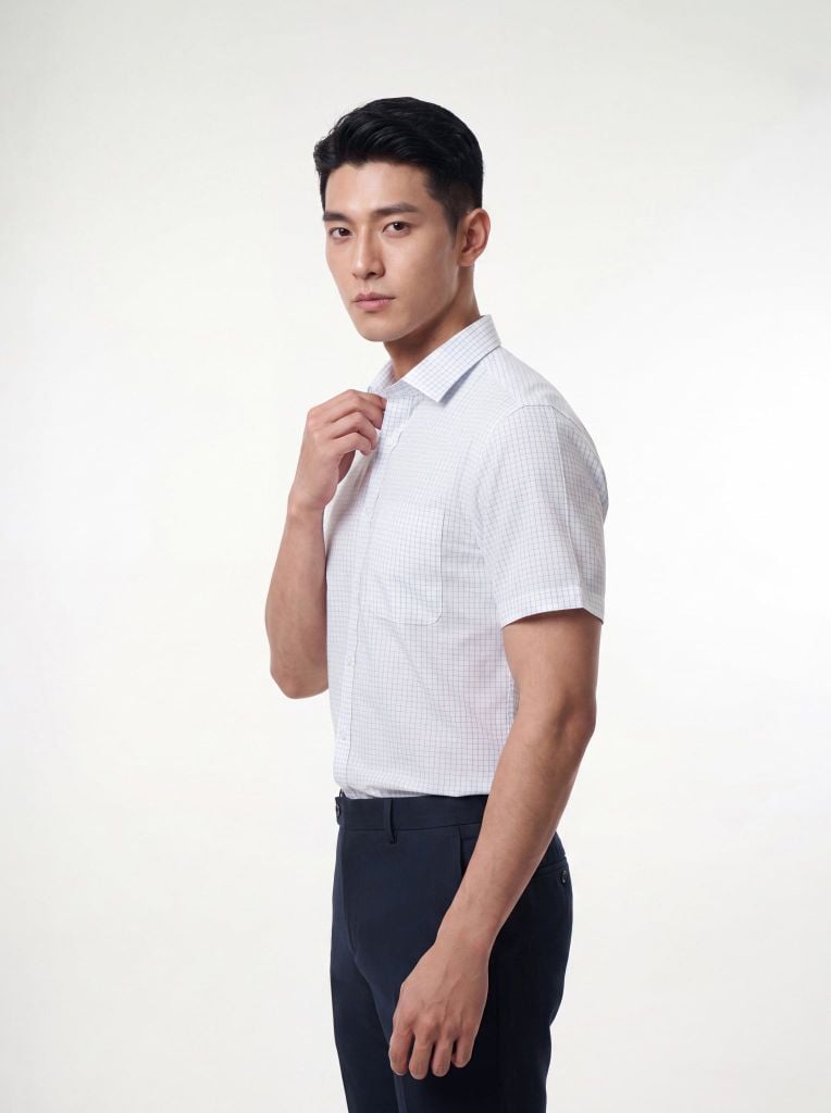 Sơ mi nam cộc tay May 10 form RegularFit mã 010126221GBV2 AK678