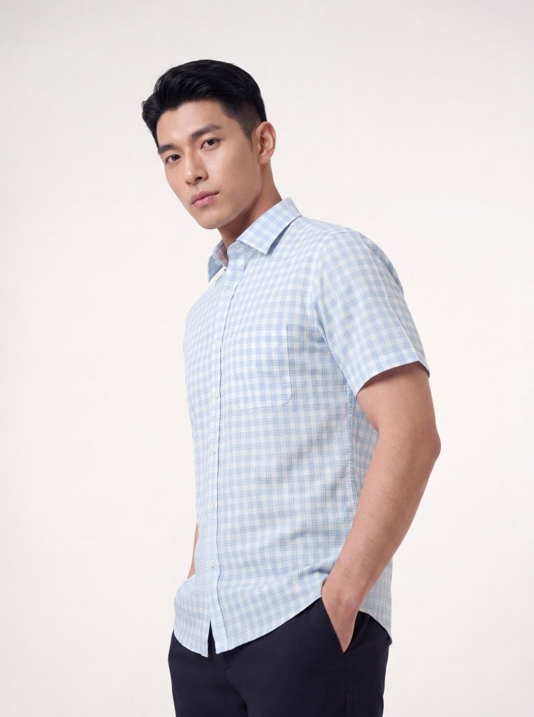 Sơ mi nam cộc tay May 10 form RegularFit mã 010126221GBV2 AK681