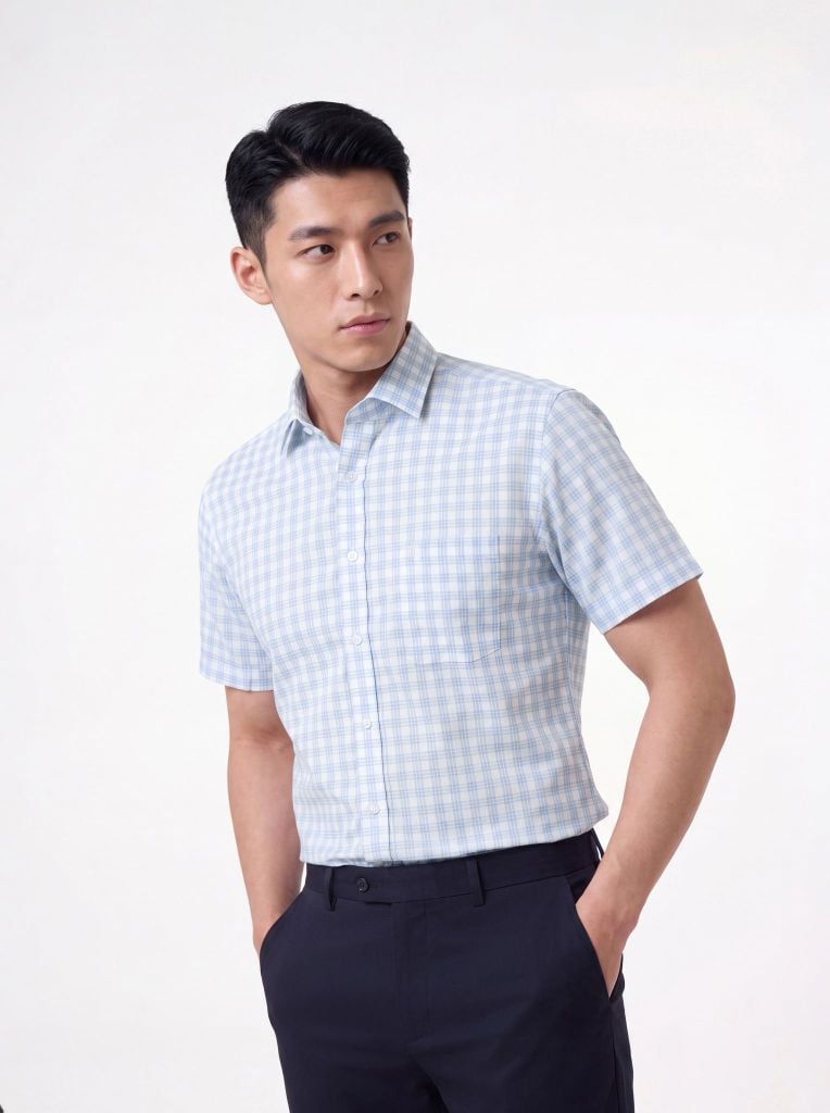 Sơ mi nam cộc tay May 10 form RegularFit mã 010126221GBV2 AK681