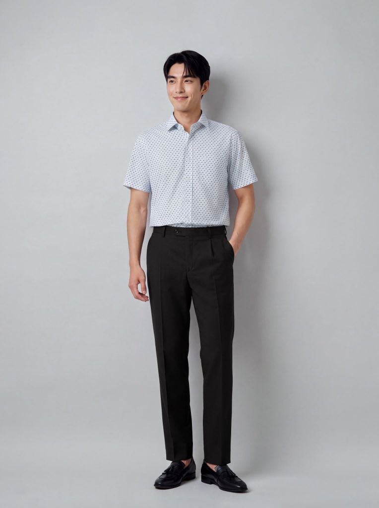 Sơ mi nam cộc tay May 10 form RegularFit mã 010126240V2 AH449