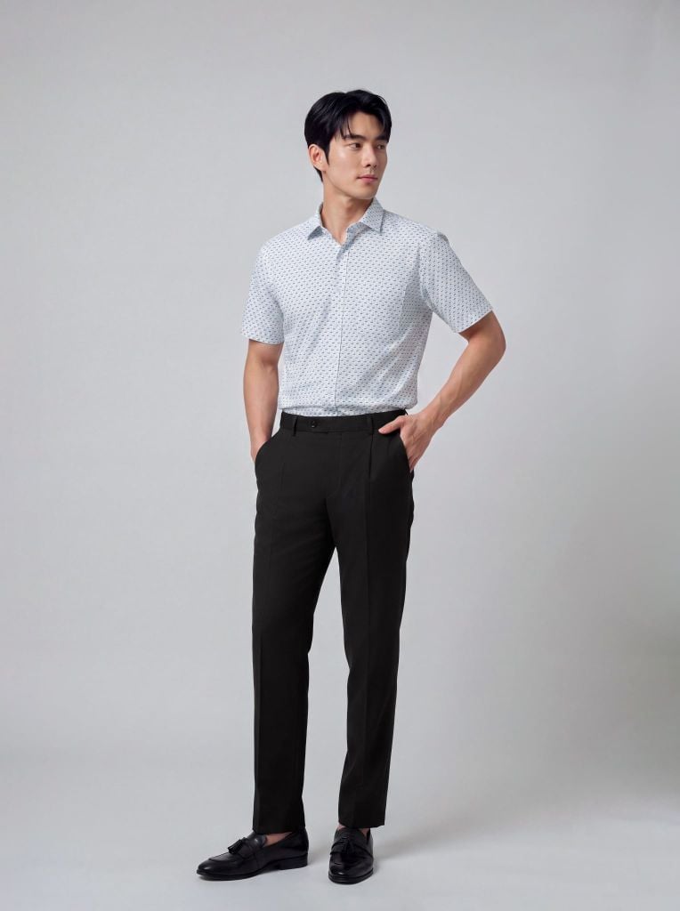 Sơ mi nam cộc tay May 10 form RegularFit mã 010126240V2 AH449