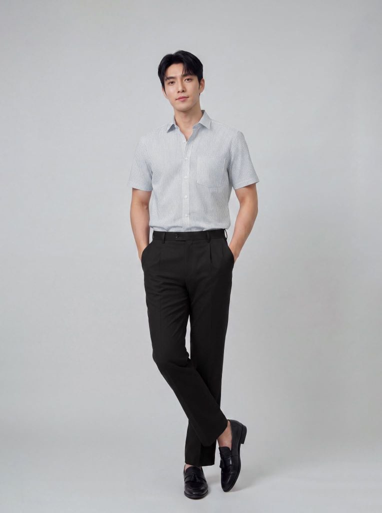 Sơ mi nam cộc tay May 10 form RegularFit mã 010126240V2 AH451
