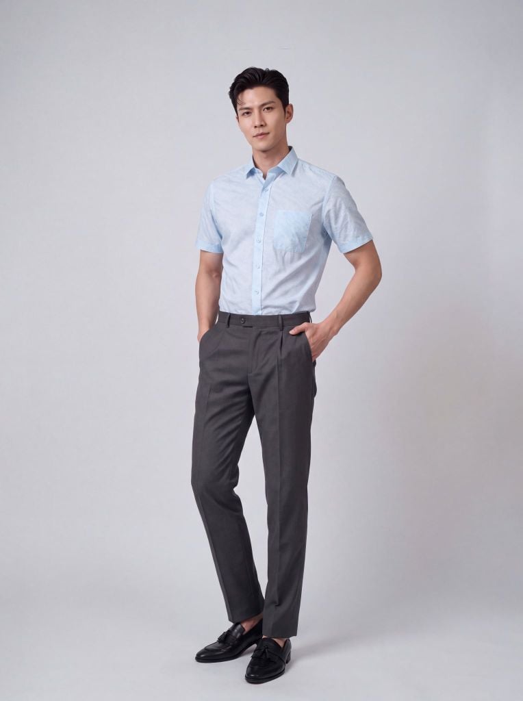 Sơ mi nam cộc tay May 10 form RegularFit mã 010126240V2 AH452