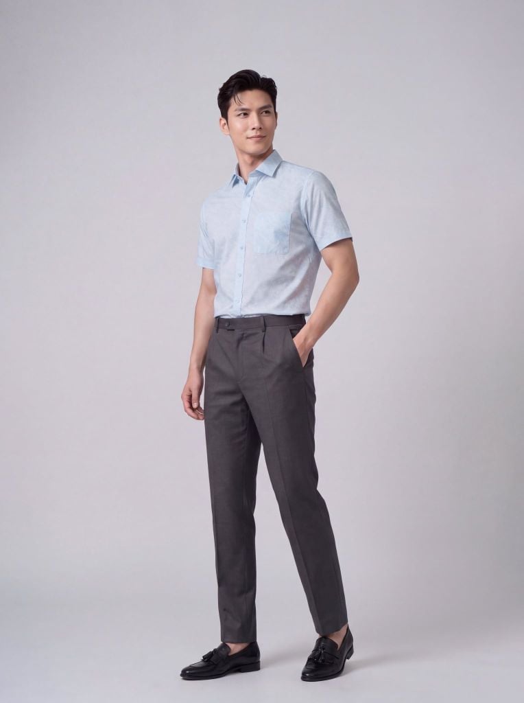 Sơ mi nam cộc tay May 10 form RegularFit mã 010126240V2 AH452