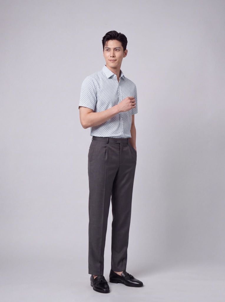 Sơ mi nam cộc tay May 10 form RegularFit mã 010126240V2 AH453