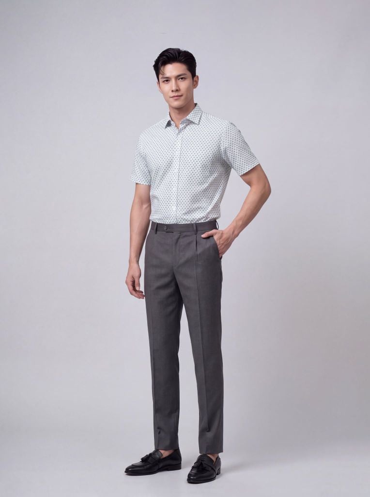 Sơ mi nam cộc tay May 10 form RegularFit mã 010126240V2 AH453