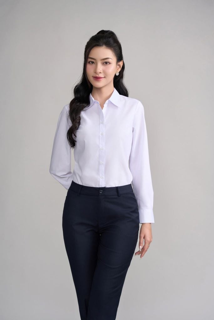 Sơ mi nữ dài tay May 10 không ly mã 010226905ONKL3 AT049