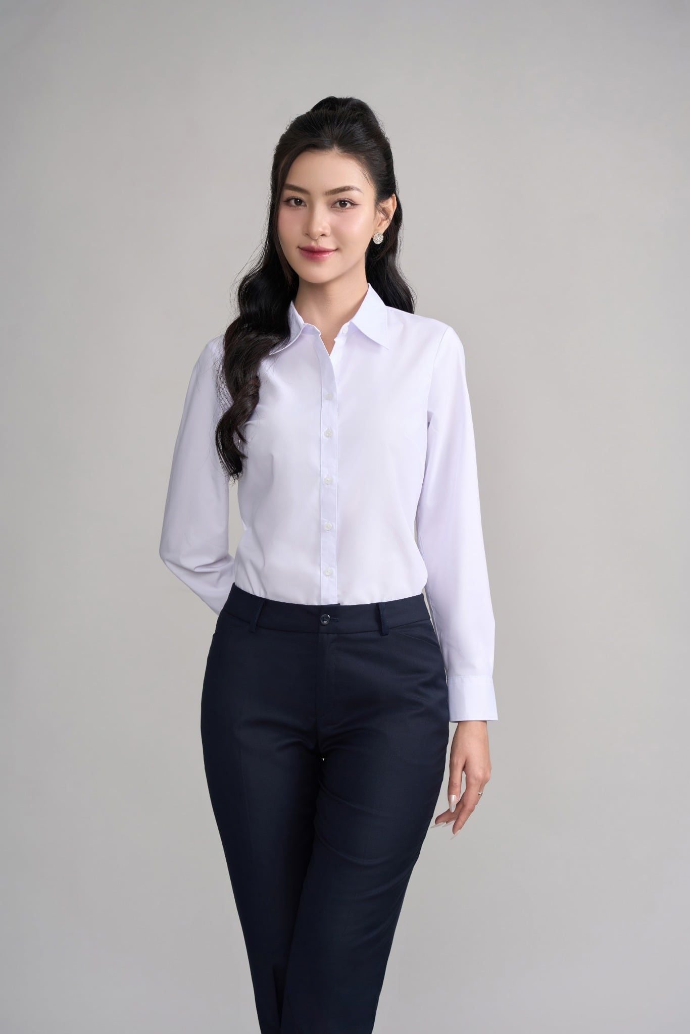 Sơ mi nữ dài tay May 10 không ly mã 010226905ONKL3 AT049
