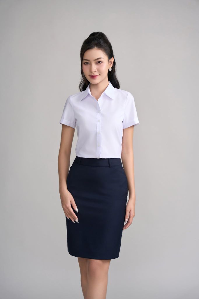 Sơ mi nữ cộc tay mã 010225140ONKL AT049