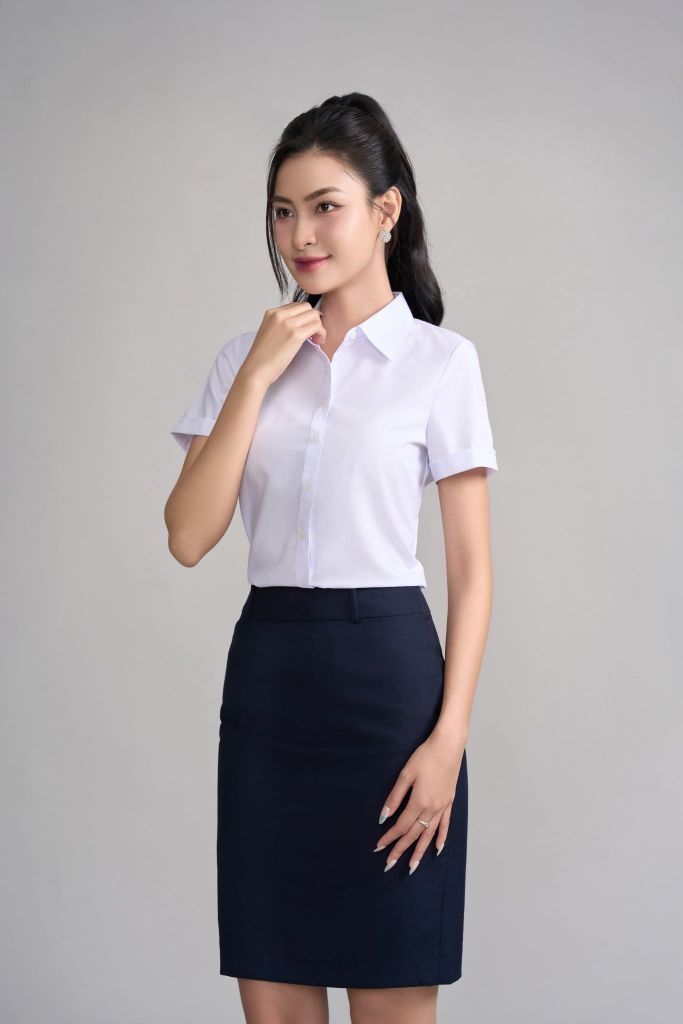 Sơ mi nữ cộc tay May 10 không ly mã 010226923ONKL1 AT049